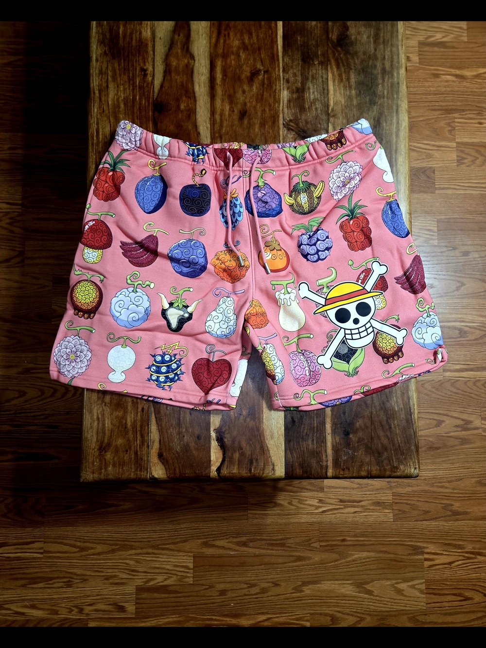 Steve Aoki's Dim Mak/One-Piece Collab Men's Devil Fruit Sweatshorts